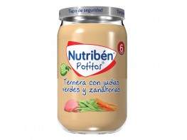 Imagen del producto Nutribén Potito ternera con judías verdes y zanahoria 235g